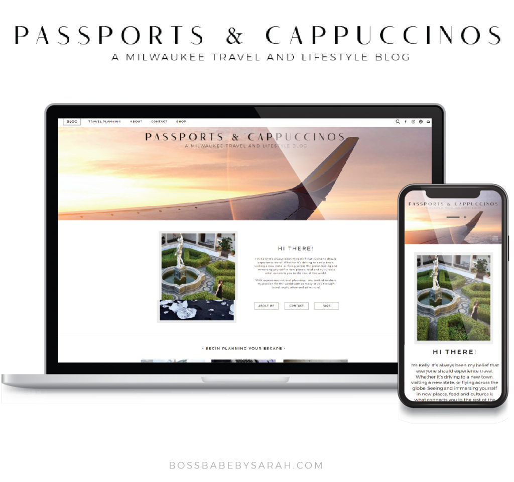Passports and cappuccinos website